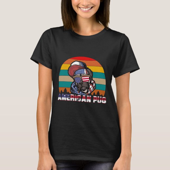 Camiseta Pug Americano 149 (Frente)