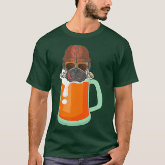 Camiseta Pug and Craft Beer Drinker Brewery Funny Alcohol