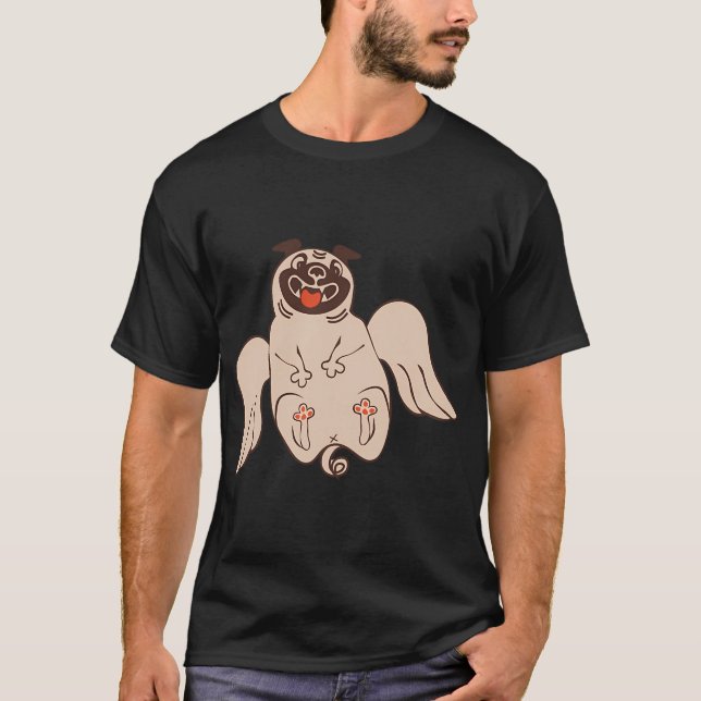 Camiseta Pug Anjo Fofo (Frente)