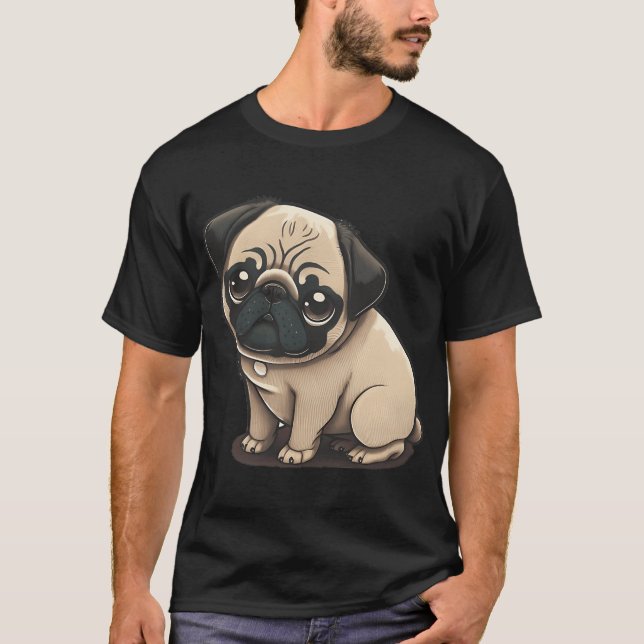Camiseta Pug Bebê (Frente)