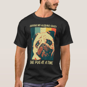 Camiseta Pug Bonito Para Mulheres Mamãe Cão Pet Cãozinho Cã