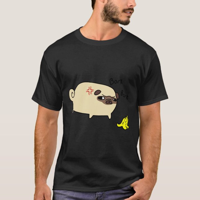 Camiseta Pug Bork Bork 613 (Frente)