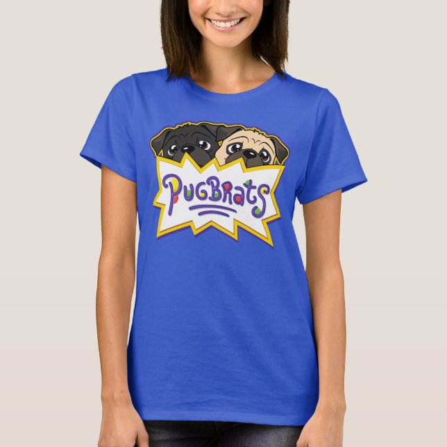 Camiseta Pug Brats Cux Pugs (Frente)