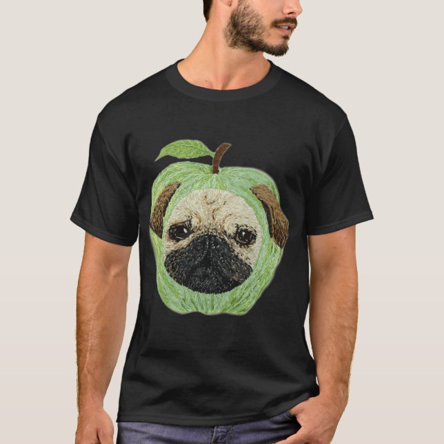 Camiseta Pug Cabeça de Maçã (Frente)