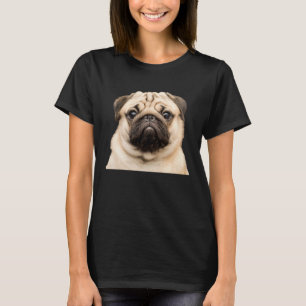 Camiseta Pug Cachorro Virado Para Cima
