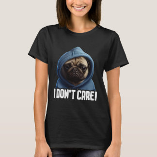 Camiseta Pug Café Eu Pug Eu Não Me Importo