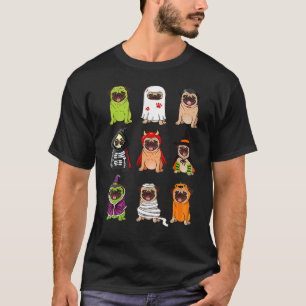 Camiseta Pug Collection Happy Pug-o-entre Halloween Spooky