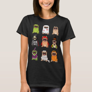Camiseta Pug Collection Happy Pugoentre Halloween Spooky Co