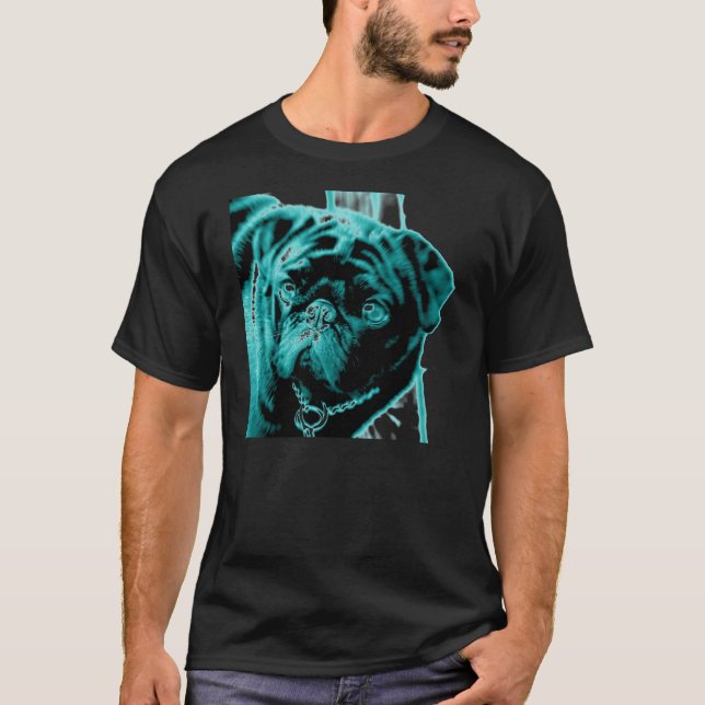 Camiseta Pug da cerceta (Frente)