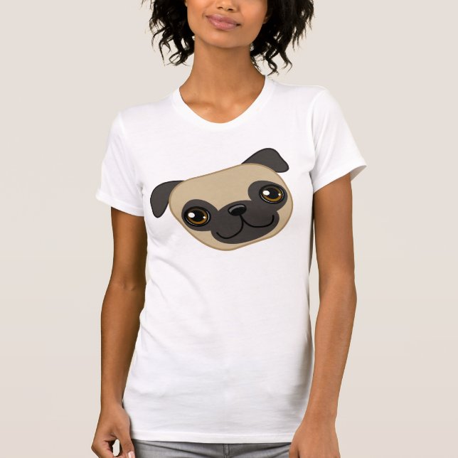 Camiseta Pug da jovem corça (Frente)