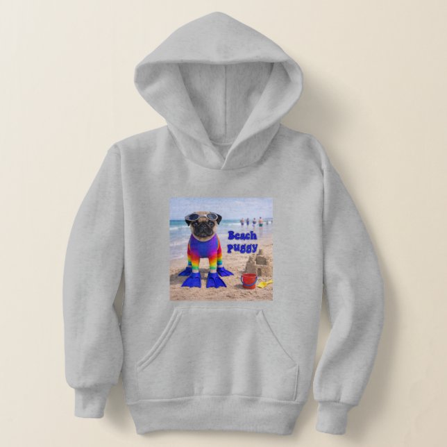 Camiseta Pug da Praia (Postura )
