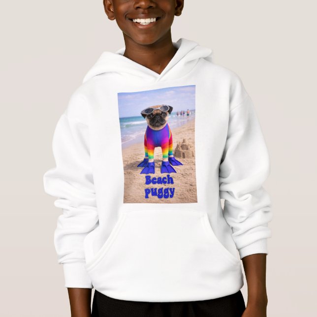 Camiseta Pug da Praia (Frente)