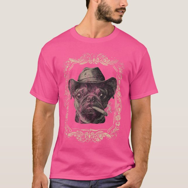 Camiseta Pug Dad Father Day for Lovers Funny Men family fri (Frente)