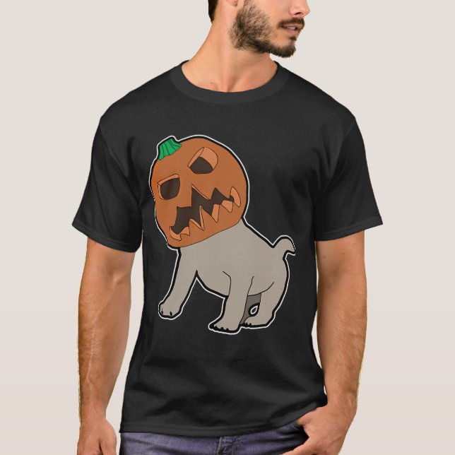 Camiseta Pug de Abóbora (Frente)