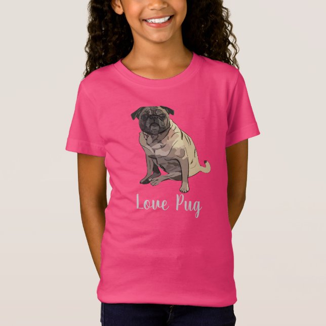 Camiseta Pug de Amor (Frente)