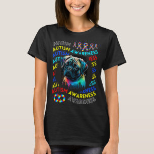 Camiseta Pug de Conscientização do Autismo para Professor M