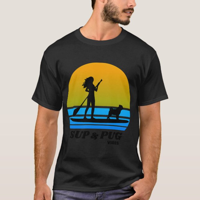 Camiseta Pug de Custo de Taco - Pug Engraçado (Frente)