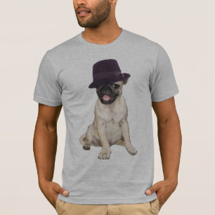 Camiseta Pug de Fedora