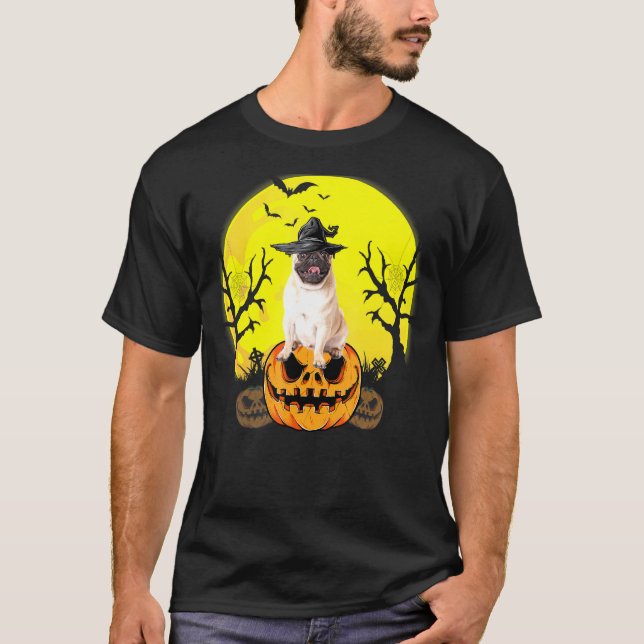 Camiseta Pug de Halloween (Frente)