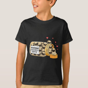 Camiseta Pug Divertido Antidepressivo Mãe Pai Crianças 