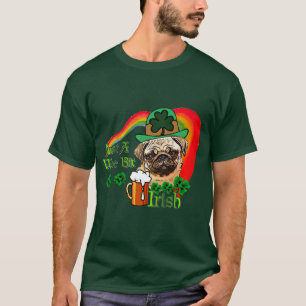 Camiseta Pug do dia de St Patrick