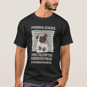 Camiseta Pug do Marcador Pessoal