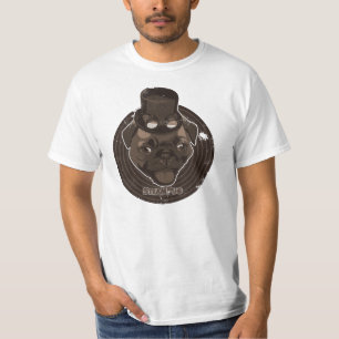 Camiseta Pug do vapor