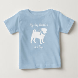 Camiseta Pug Dog Chá de fraldas