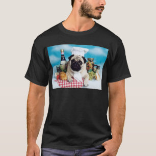 Camiseta Pug Dog Chef
