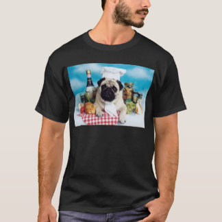 Camiseta Pug Dog Chef