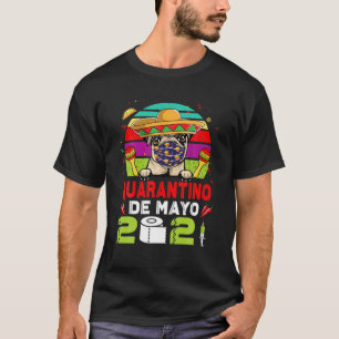 Camiseta Pug Dog Face Mask Quarantino Engraçado Cinco De Ma