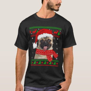 Camiseta Pug Dog Febre Suor Natal Cachorro Cachorro