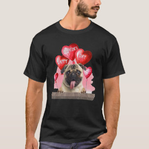 Camiseta Pug Dog Happy Valentines Day Pet Dog Lover