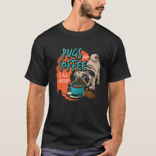 Camiseta Pug Dog Head