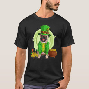 Camiseta Pug Dog Leprechaun Hat Saint Patrick