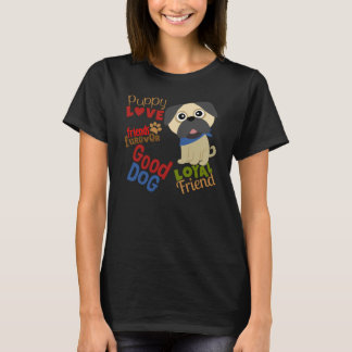 Camiseta Pug Dog Melhor Amigo