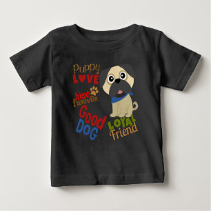Camiseta Pug Dog Melhor Amigo