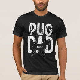 Camiseta Pug Dog Pai Puppy Pai