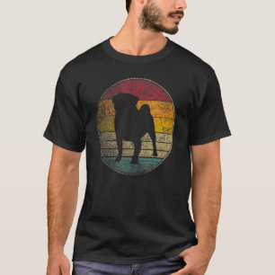 Camiseta Pug Dog Puppy Gif Estilo Retro Vintage 70s 80s 90s