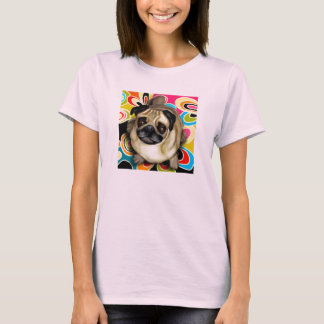 CAMISETA PUG DOG RETRO