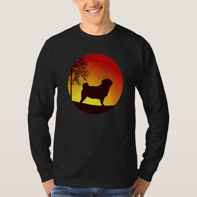 Camiseta Pug Dog Retro 11 (Frente)