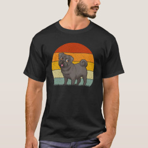 Camiseta Pug Dog Retro Style Vintage