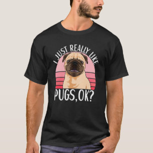 Camiseta Pug Dog Roupa Para Pug Proprietário