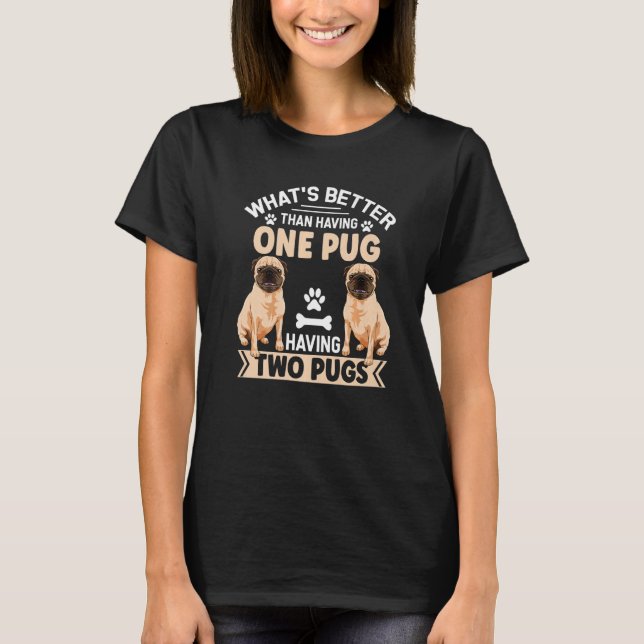 Camiseta Pug Dog Roupa Para Pug Proprietário (Frente)
