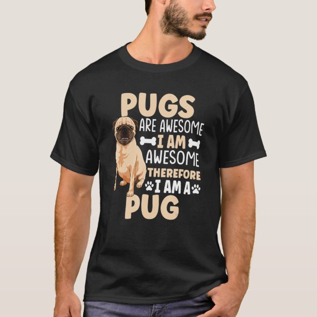 Camiseta Pug Dog Roupa Para Pug Proprietário 1 (Frente)