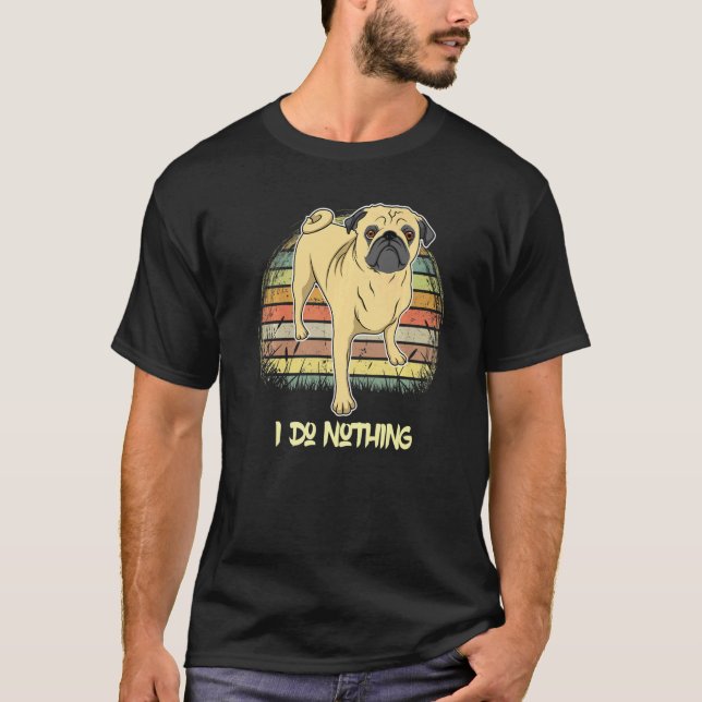 Camiseta Pug Dog Sunset 43 (Frente)