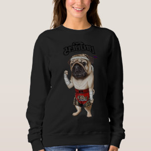 Camiseta Pug Dog Tão Muay Thai Kick BoxChampion
