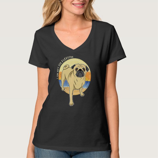 Camiseta Pug Dog Vintage (Frente)