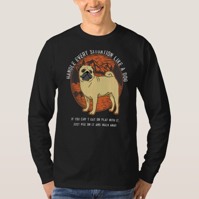 Camiseta Pug Dog Vintage 63 (Frente)
