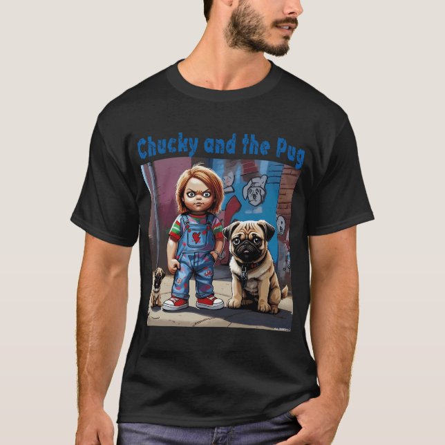 Camiseta Pug e Chucky 2 (Frente)
